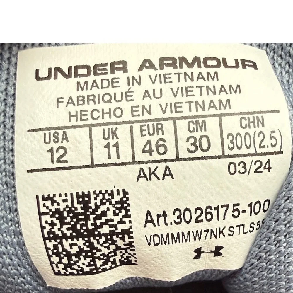 SINGLE SHOE‎ ONLY Under Armour  RIGHT FOOT Men's Size 12  Grey/Lime NEW